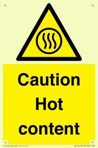 Caution Hot content